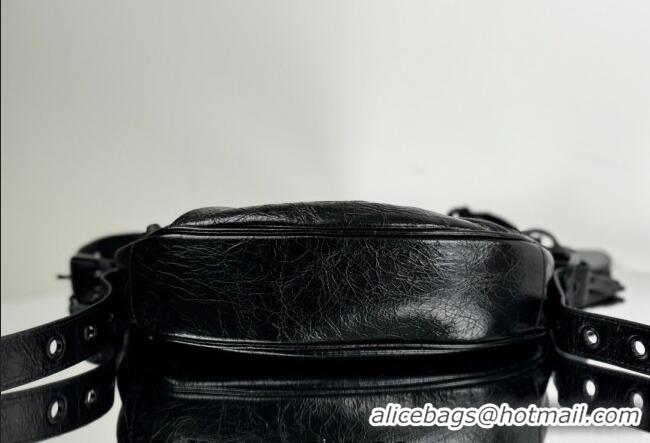 Top Quality Balenciaga Le Cagole Shoulder Bag XS in Black Arena lambskin/black hardware BL701 2026