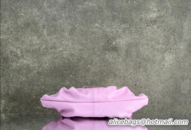 Promotional Balenciaga Pamela Shoulder Bag Medium in Pink Arena lambskin/aged-silver hardware B0112 2026