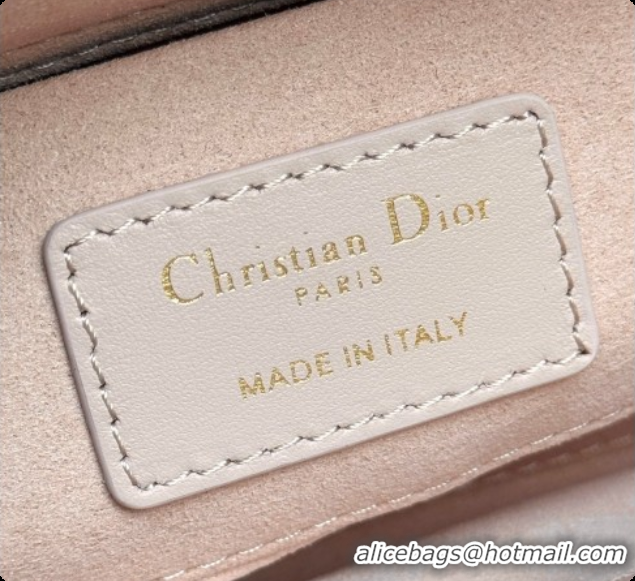 Good Looking Dior Mini Lady D-Joy Bag in Cannage Lambskin with Bow Blush Pink 2026 D9240