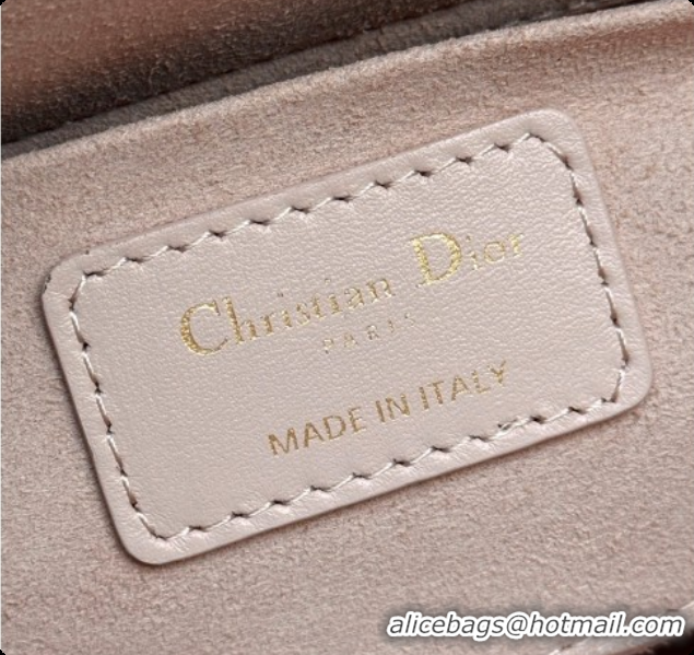 Grade Quality Dior Small Lady D-Joy Bag in Cannage Lambskin with Bow Blush Pink 2026 D9240