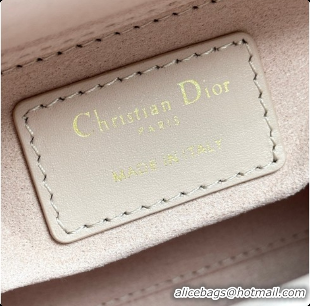 Good Product Dior Mini Lady Dior Bag in Cannage Lambskin with Bow Blush Pink 2026 D6603
