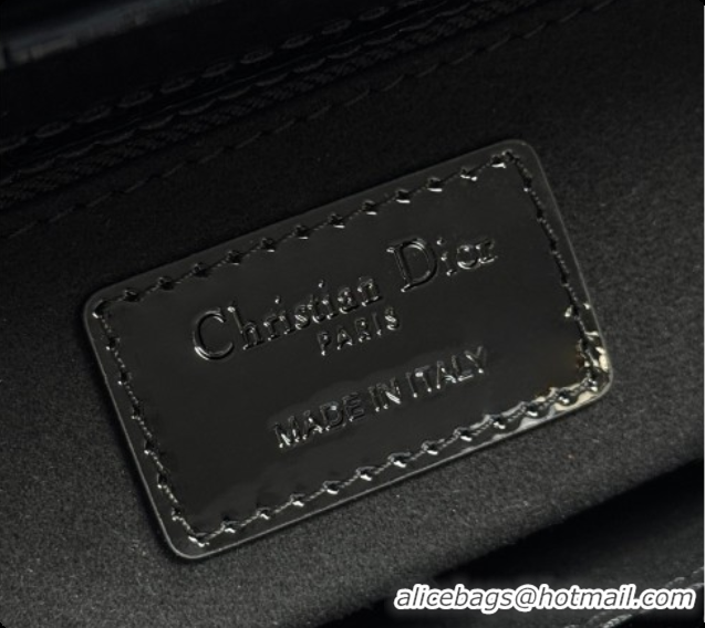 Best Product Dior Small Lady Dior My ABCDior Bag in Patent Cannage Leather with Bow Black 2026 D6604