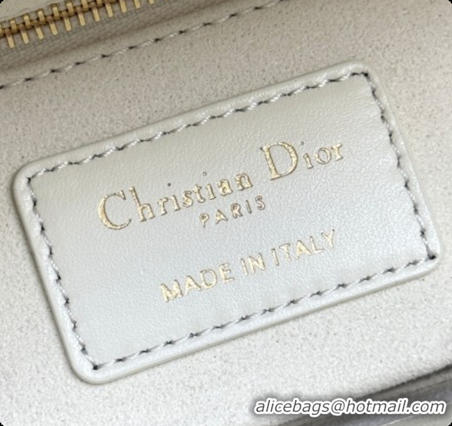 Top Design Dior Small Lady Dior My ABCDior Bag in Cannage Lambskin with Bow White 2026 D6604