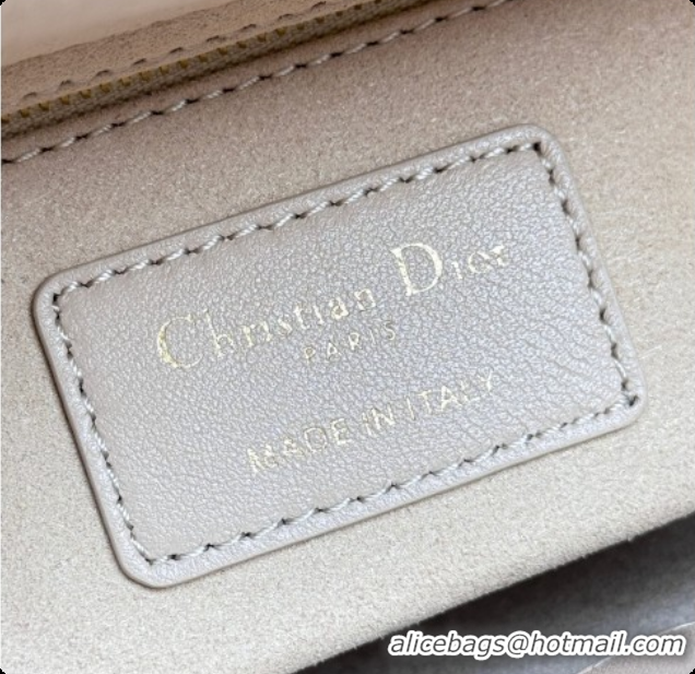 Best Price Dior Small Lady Dior My ABCDior Bag in Cannage Lambskin with Bow Beige Apricot 2026 D6604