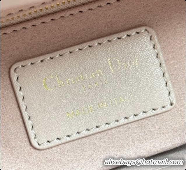 Charming Dior Small Lady Dior My ABCDior Bag in Cannage Lambskin with Bow Blush Pink 2026 D6604