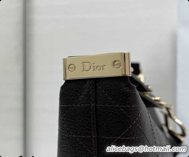 Hot Style Dior Small Diorly Bag in Cannage Flat Calfskin Leather Brown 2026 0408103