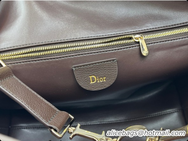 Hot Style Dior Small Diorly Bag in Cannage Flat Calfskin Leather Brown 2026 0408103