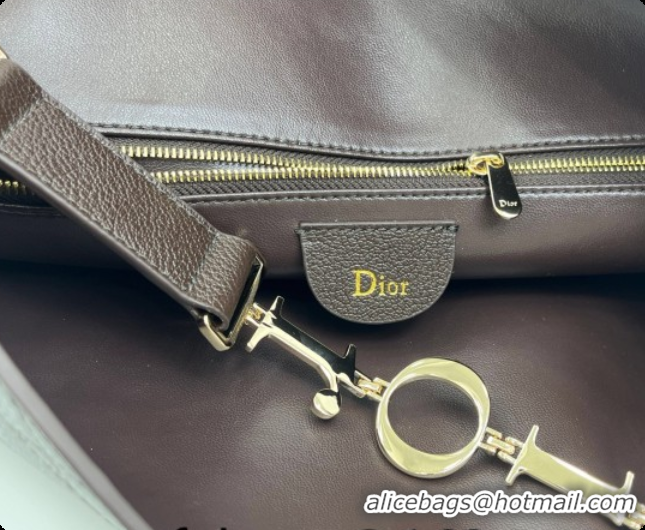 Shop Cheap Dior Medium Diorly Bag in Cannage Flat Calfskin Leather Brown 2026 0408107