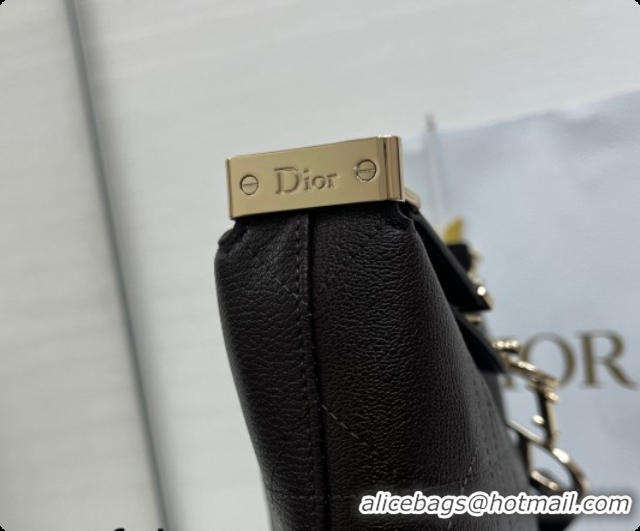 Shop Cheap Dior Medium Diorly Bag in Cannage Flat Calfskin Leather Brown 2026 0408107
