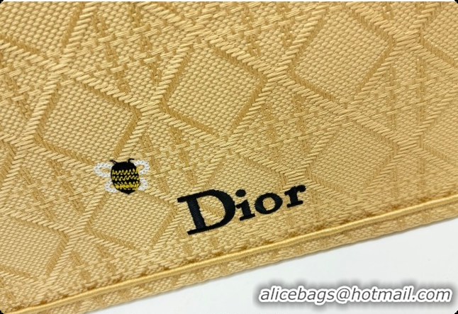 Luxurious Dior Men's Large Book Tote Bag in Cannage Embroidery and Bees Gold-Tone 0408116 2026