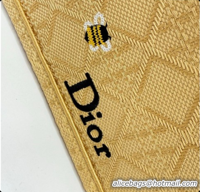 Most Popular Dior Men's Medium Book Tote Bag in Cannage Embroidery and Bees Gold-Tone 0408117 2026