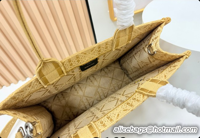 Most Popular Dior Men's Medium Book Tote Bag in Cannage Embroidery and Bees Gold-Tone 0408117 2026