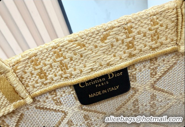 Most Popular Dior Men's Medium Book Tote Bag in Cannage Embroidery and Bees Gold-Tone 0408117 2026