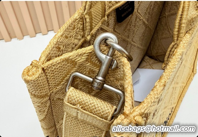 Most Popular Dior Men's Medium Book Tote Bag in Cannage Embroidery and Bees Gold-Tone 0408117 2026