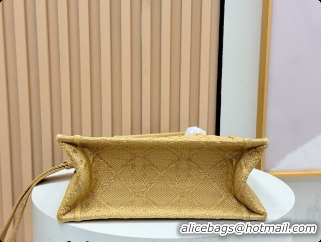 Fashion Dior Men's Small Book Tote Bag in Cannage Embroidery and Bees Gold-Tone 0408118 2026