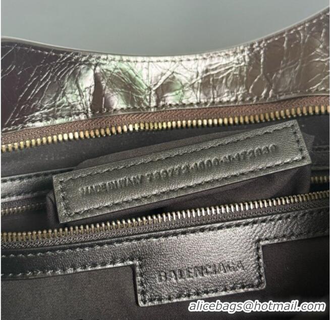 Discount Balenciaga Le City Bag Medium in Espresso Arena lambskin/black hardware B0503 2026