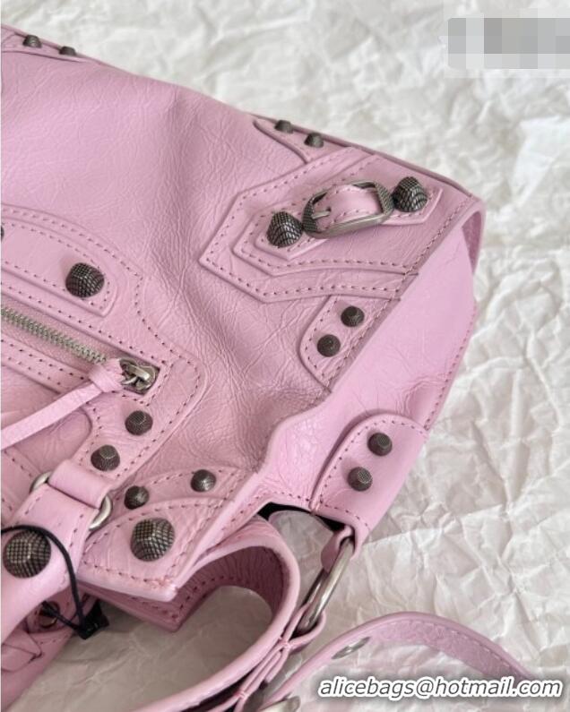 New Design Balenciaga Neo Cagole XS Lambskin Top Handle Bag 700940 Dried Rose 2026