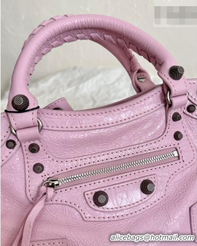 New Design Balenciaga Neo Cagole XS Lambskin Top Handle Bag 700940 Dried Rose 2026