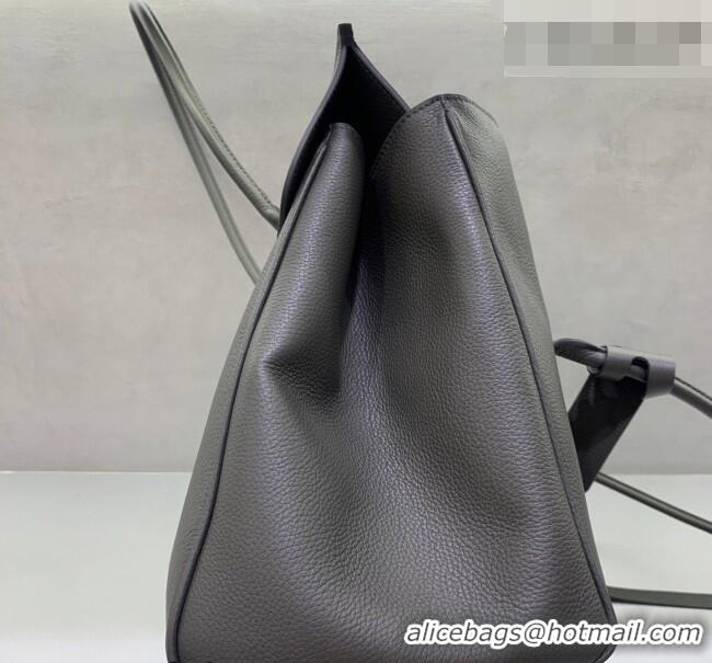 Promotional Balenciaga Carrie Carry All Bag in grey calfskin leather/aged-gold hardware 403040 Grey 2026
