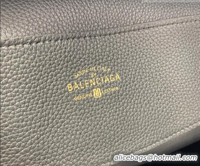 Good Taste Balenciaga Carrie Carry All Bag in Black calfskin leather/aged-gold hardware 403040 Black 2026