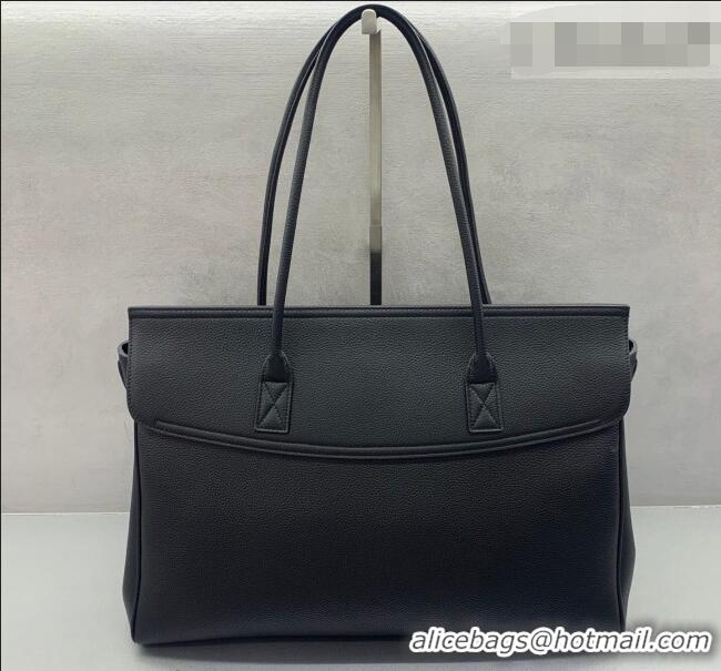 Good Taste Balenciaga Carrie Carry All Bag in Black calfskin leather/aged-gold hardware 403040 Black 2026