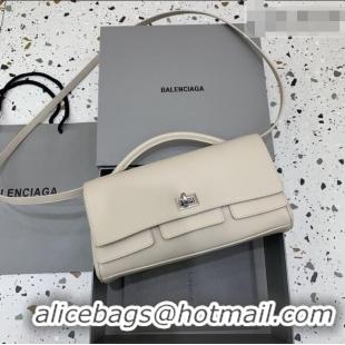Top Grade Balenciaga Bel Air Clutch Bag in Lambskin Leather 843943 Beige 2026