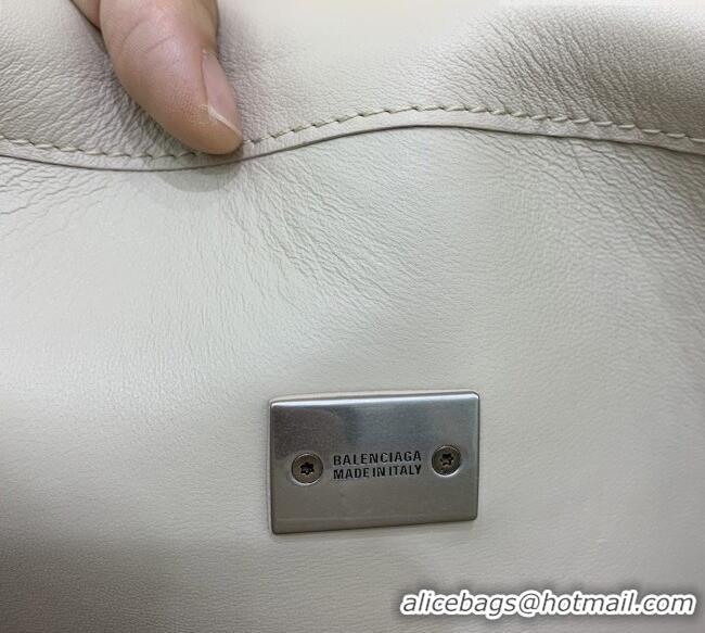 Top Grade Balenciaga Bel Air Clutch Bag in Lambskin Leather 843943 Beige 2026