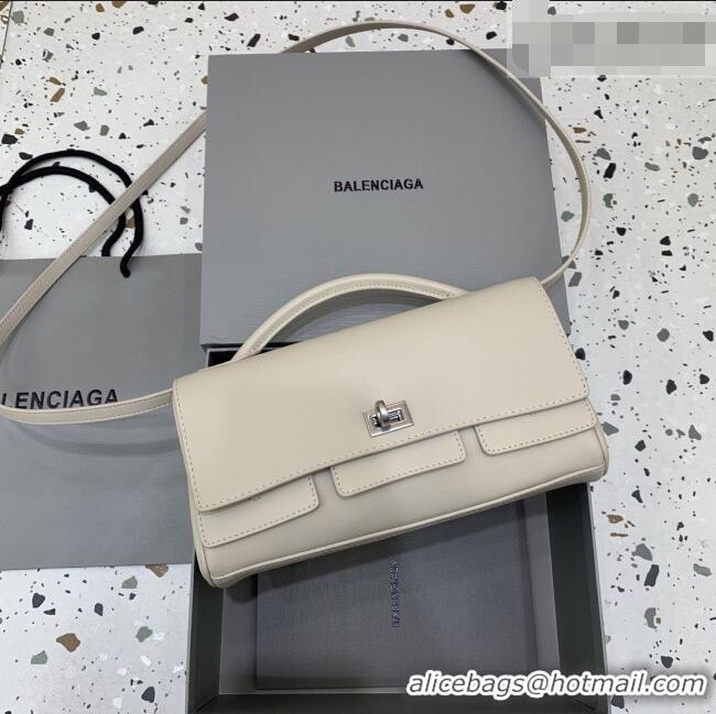 Top Grade Balenciaga Bel Air Clutch Bag in Lambskin Leather 843943 Beige 2026