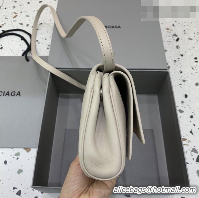 Top Grade Balenciaga Bel Air Clutch Bag in Lambskin Leather 843943 Beige 2026