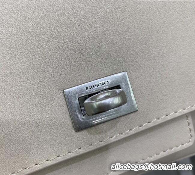 Top Grade Balenciaga Bel Air Clutch Bag in Lambskin Leather 843943 Beige 2026