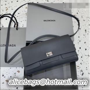 Reasonable Price Balenciaga Bel Air Clutch Bag in Lambskin Leather 843943 Grey 2026