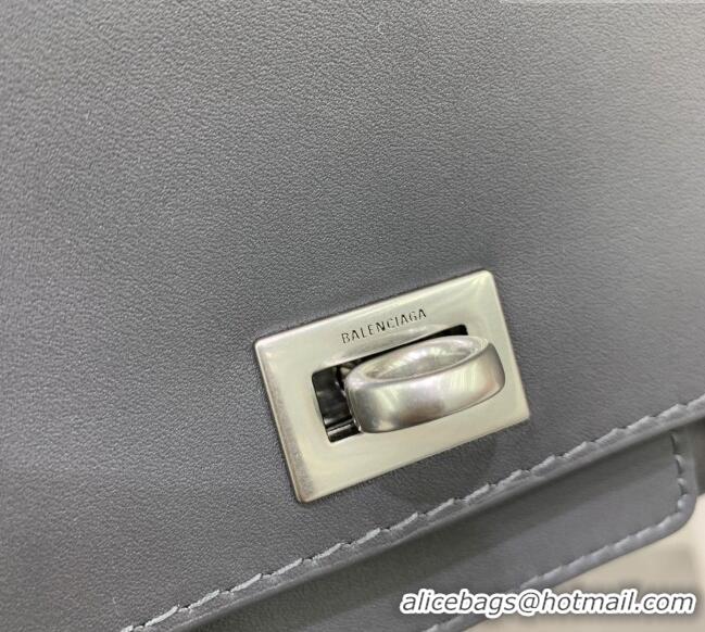 Reasonable Price Balenciaga Bel Air Clutch Bag in Lambskin Leather 843943 Grey 2026