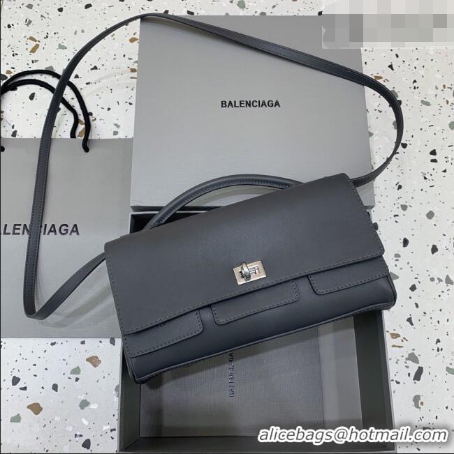 Reasonable Price Balenciaga Bel Air Clutch Bag in Lambskin Leather 843943 Grey 2026