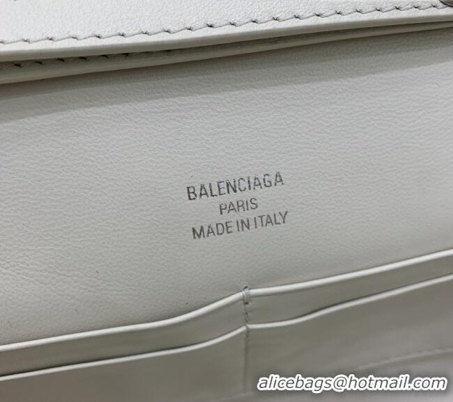 Buy Cheap Balenciaga Bel Air Clutch Bag in Lambskin Leather 843943 White 2026