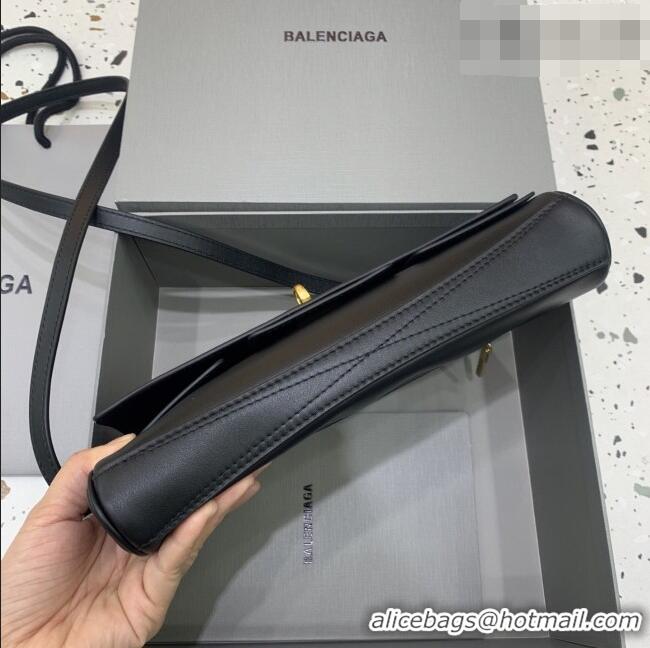 Low Cost Balenciaga Bel Air Clutch Bag in Lambskin Leather 843943 Black/Gold 2026