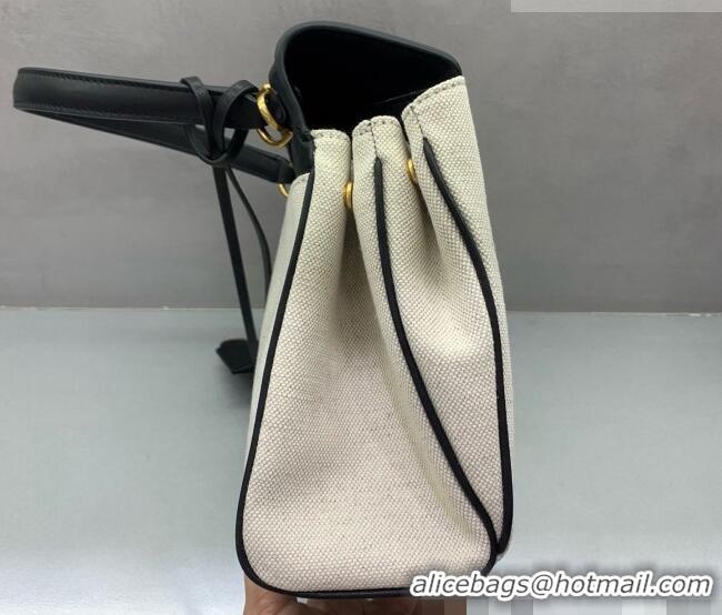 Buy Fashionable Balenciaga Rodeo Small Handbag in Leather & Canvas 78972 Black/Gold 2026