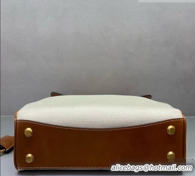 Good Taste Balenciaga Rodeo Small Handbag in Leather/Canvas 78972 Brown/Gold 2026