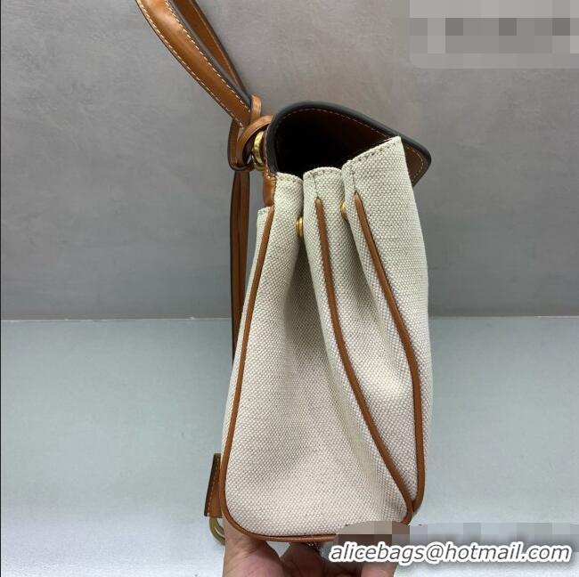 Good Taste Balenciaga Rodeo Small Handbag in Leather/Canvas 78972 Brown/Gold 2026