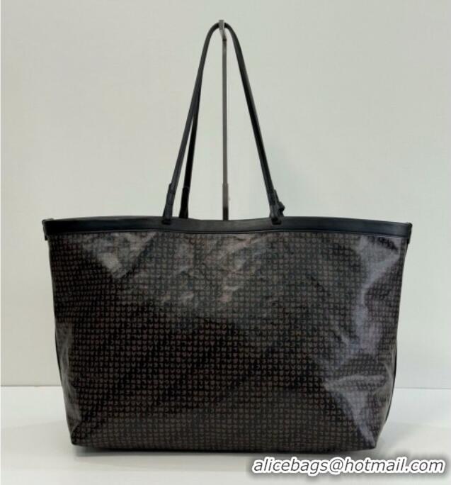 Market Sells Balenciaga Large Select Tote Bag in Coated Canvas with Orange The Door Artwork 90817 Black 2026