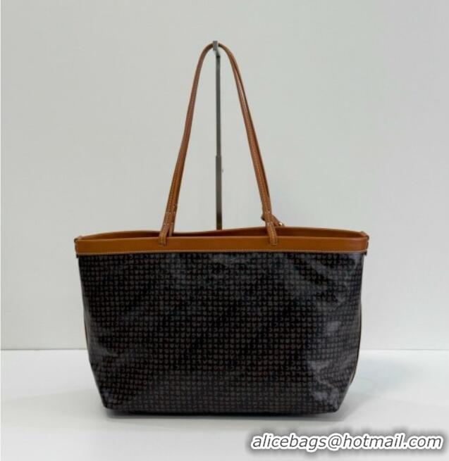 Famous Brand Balenciaga Medium Select Tote Bag in Black Coated Canvas with red vintage surfer artwork printed 90818 2026