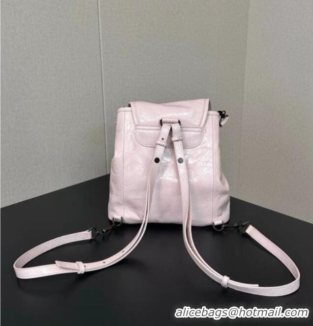 Top Grade Balenciaga Mini Le City Backpack in Arena lambskin 90821 Pink 2026