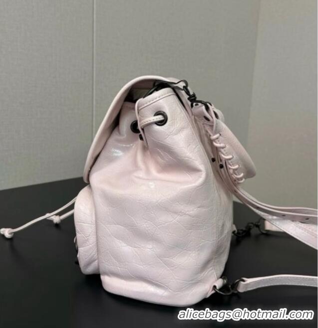 Top Grade Balenciaga Mini Le City Backpack in Arena lambskin 90821 Pink 2026
