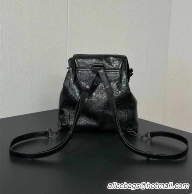 Best Price Balenciaga Mini Le City Backpack in Arena lambskin 90821 Black 2026