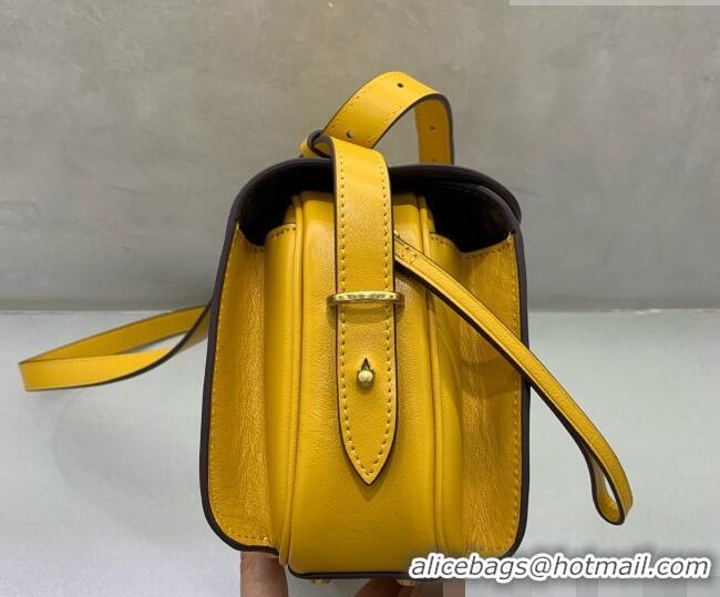New Cheap Balenciaga Medium Le 7 Shoulder Bag in Smooth Leather 90826 Yellow 2026