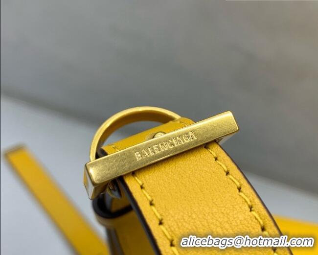 New Cheap Balenciaga Medium Le 7 Shoulder Bag in Smooth Leather 90826 Yellow 2026