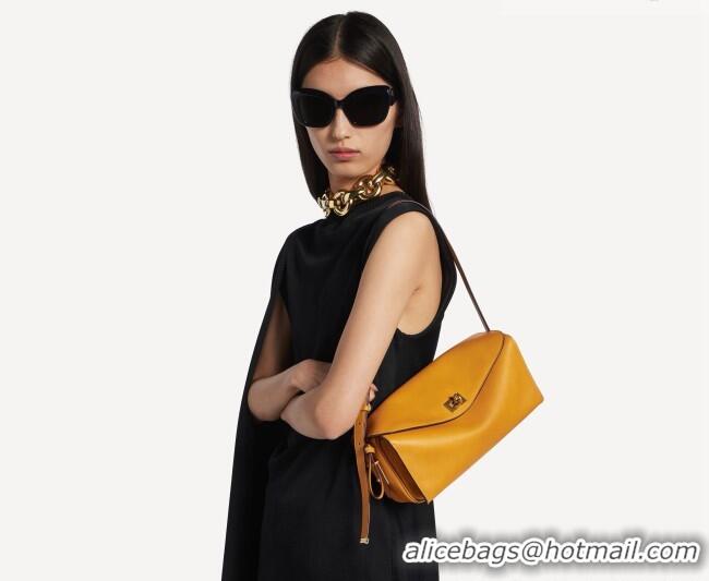 New Cheap Balenciaga Medium Le 7 Shoulder Bag in Smooth Leather 90826 Yellow 2026