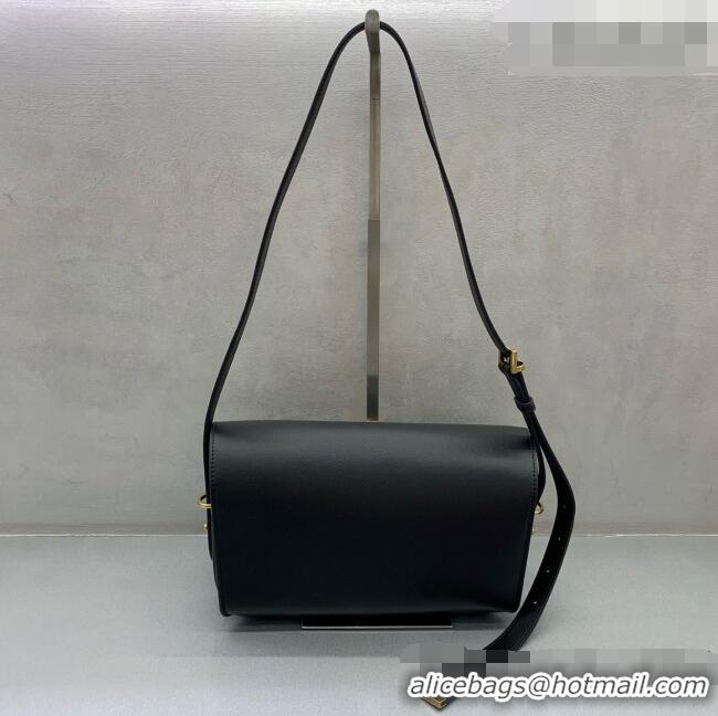 Cheapest Balenciaga Medium Le 7 Shoulder Bag in Smooth Leather 90826 Black 2026
