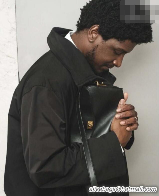 Cheapest Balenciaga Medium Le 7 Shoulder Bag in Smooth Leather 90826 Black 2026