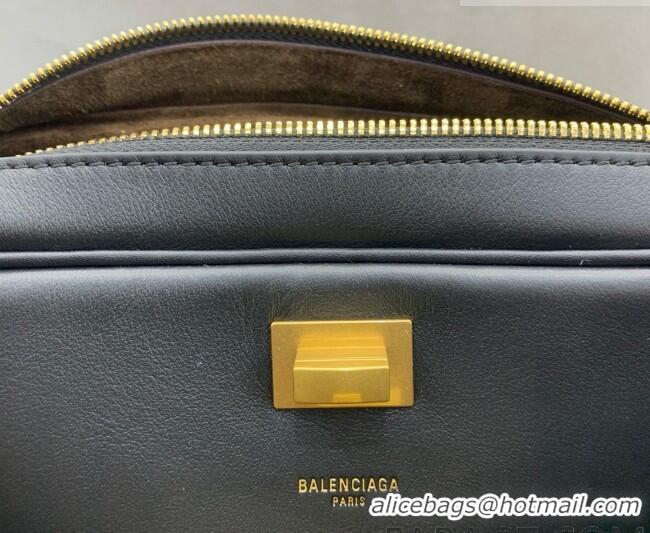 Cheapest Balenciaga Medium Le 7 Shoulder Bag in Smooth Leather 90826 Black 2026