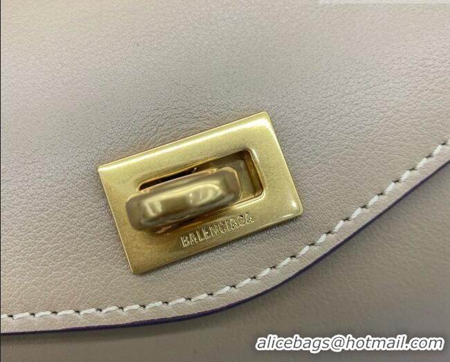 New Fashion Balenciaga Medium Le 7 Shoulder Bag in Smooth Leather 90826 Beige 2026